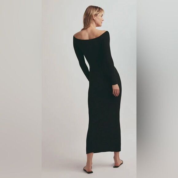 Favorite Daughter The Sara Off the Shoulder Long Sleeve Maxi Dress XL $218 - Picture 3 of 8